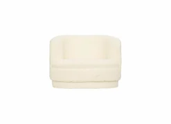 Kinderfauteuil Sky bouclé wit