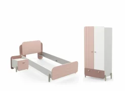 Demeyere Kinderkamer Jade met bed 90x200cm - kleerkast 95cm en 1 nachtkastje