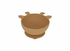 Kinderservies Giraffe 4-delig - silicone - oker