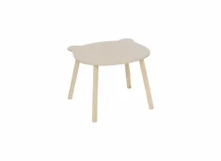 Kindertafel Beer 53x48x42,5cm - MDF & den massief - beige