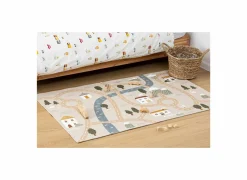 Kindertapijt Route 150x100cm - katoen - multicolor