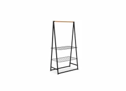 Brabantia Kledingrek Linn 98,9x57x190cm - metaal - zwart