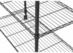 Kledingrek Squall 90x45x180cm - staal - zwart