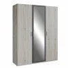 Kleerkast Adria 166cm - decor - zandeik & wolframgrijs