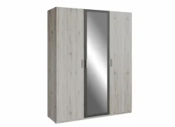 Kleerkast Adria 166cm - decor - zandeik & wolframgrijs