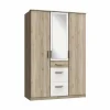 Kleerkast Cariba 135cm - decor - sanremo & wit
