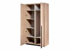 Kleerkast 112cm - decor - bruin
