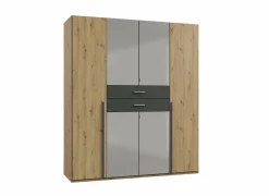 Kleerkast Denver 180cm - decor - artisanale eik & grafiet