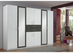 Kleerkast Diver 270cm - decor - wit/grafiet