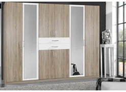 Kleerkast Diver 270cm - decor - sonoma eik & wit