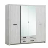 Kleerkast Elvis 218cm - decor - witte eik