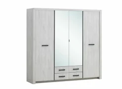 Kleerkast Elvis 218cm - decor - witte eik