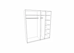 Kleerkast Fire 251,6cm - lamulux - mango