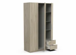 Kleerkast Ghost 119cm - decor - kronberg eik