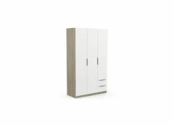 Kleerkast Ghost 119cm - decor - kronberg eik & wit