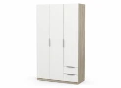 Kleerkast Ghost 119cm - decor - kronberg eik & wit