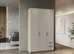 Kleerkast Ghost 119cm - decor - kronberg eik & wit