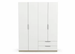 Kleerkast Ghost 157cm - decor - kronberg eik & wit