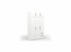 Kleerkast Ghost 119cm - decor - wit