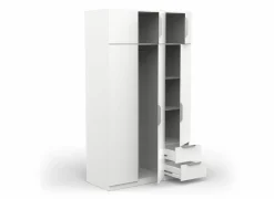 Kleerkast Ghost 119cm - decor - wit