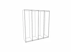 Kleerkast Holmes 200cm - MDF - eik