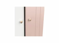 Demeyere Kleerkast Jade 95cm - decor - mat roze & mat wit