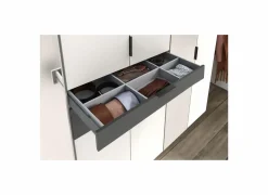 Kleerkast Moldau 270cm - decor - wit & grafiet