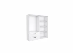 Kleerkast Orleans 181cm - decor - wit