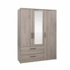Kleerkast Orleans 145cm  decor - eik