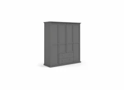 Kleerkast Paris 181cm - decor - mat grijs