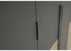 Kleerkast Quadraspin 226cm - decor - artisanale eik/ metallic grijs