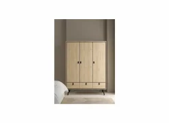 Kleerkast Ry 151cm - decor - bruin & zwart