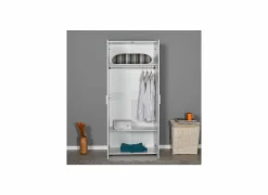 Kleerkast Sydney 80cm - melamine - wit