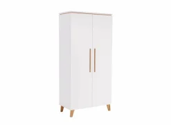 Kleerkast Vito Mira 95cm - decor - wit