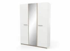 Kleerkast Watson 134cm - decor - kronberg eik & wit