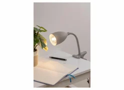 Klemlamp Sily H43cm - kunststof - grijs