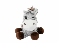 Knuffel Ezel H18cm - stof - grijs