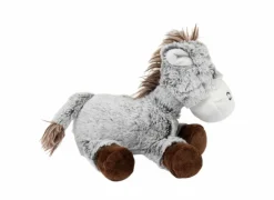 Knuffel Ezel H18cm - stof - grijs