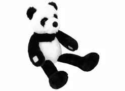 Knuffel Panda H35cm - stof - zwart/wit