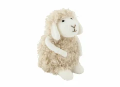 Cosy & Trendy Knuffel Schaap Curly  13x11x17cm - textiel - natuur