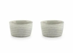 Salt & Pepper Kom Bake Ø10cm - stoneware - grijs - set van 2