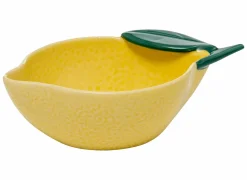 Kom Citroen 15,4x5,3m - keramiek - geel & groen