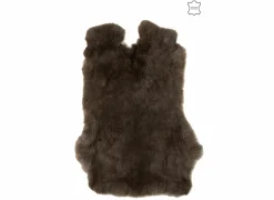 Konijnenvacht 34x45cm - donkerbruin
