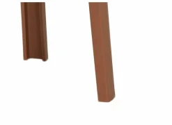 Kruk June 43,5x44,5x55,5cm - polyethyleen - terracotta