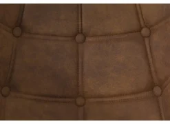 Kuipstoel Cosy 57x60x80cm - microvezel - cognac