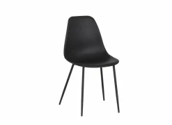 Kuipstoel Goy 46x52,5x82,5cm - polypropyleen - zwart