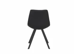 Kuipstoel Pokerface 47x57x83cm - natuurleder - zwart