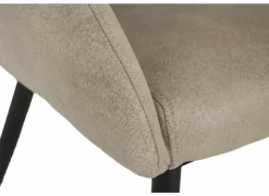 Kuipstoel ST2005 55x60x87,5cm - stof - zand