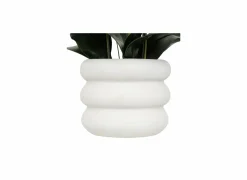 Kunstplant Orchidee H60cm - kunststof/keramiek - wit