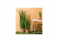 Kunstplant Zya H122cm - kunststof - groen/bruin